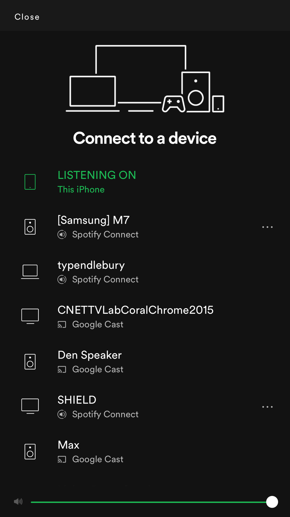 How to use spotify connect